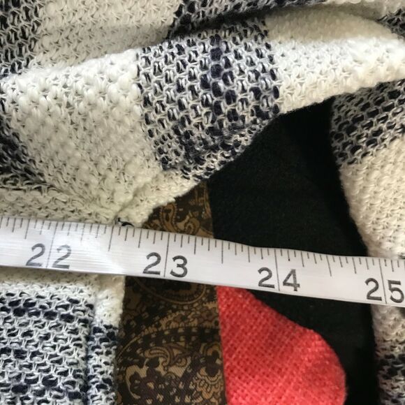 Sanctuary Sweater Womens Sz M Navy Blue Striped Textured Knit Pullover - Picture 10 of 11